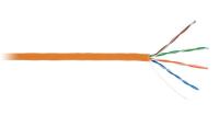 Кабель U/UTP 4 пары кат.5e класс D 100МГц ож BC чистая медь внутр. LSZH нг(B)-HF оранж. (уп.305м) NETLAN EC-UU004-5E-LSZH-OR