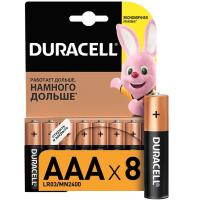 Элемент питания алкалиновый AAA/LR03-8BL Basic (блист.8шт) Duracell C0033441