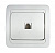 Розетка телефонная 1-м СП Classico 2034 16А IP20 бел. ASD / IN HOME 4690612000404