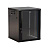 Шкаф настенный TWB-1245-GP-RAL9004 19дюйм 12U 650х600х450мм стеклян. дверь с перфорацией по бокам ручка с замком черн. разобранный Hyperline 392633