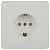 Розетка 1-м СП Style 7-206-01 16А 250В IP20 2P+E Schuko с заземл. защ. шторки бел. Intro Б0060623
