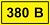 Символ "380В" 20х40 IEK YPC10-0380V-1-100