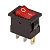 Выключатель клавишный 12В 15А (3с) ON-OFF красн. с подсветкой Mini (RWB-206-1; SC-768) Rexant 36-2170