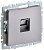 Розетка компьютерная СП RJ45 кат.5E BRITE РК10-БрС сталь IEK BR-K10-1-K46