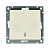 Переключатель проходной 1-кл. СП Афина 10А IP20 механизм сл. кость (ivory) Universal A0025-I