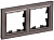 Рамка 2-м BRITE РУ-2-БрТБ бронза IEK BR-M22-K45